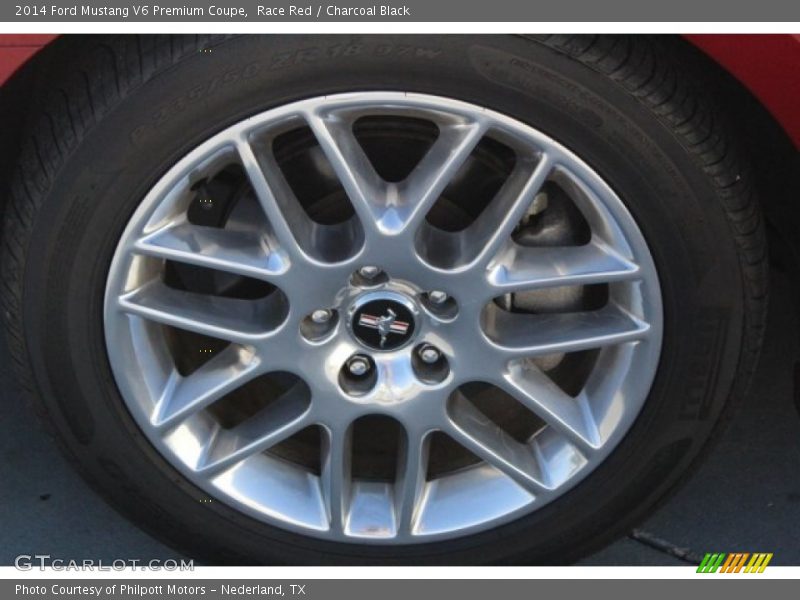 Race Red / Charcoal Black 2014 Ford Mustang V6 Premium Coupe