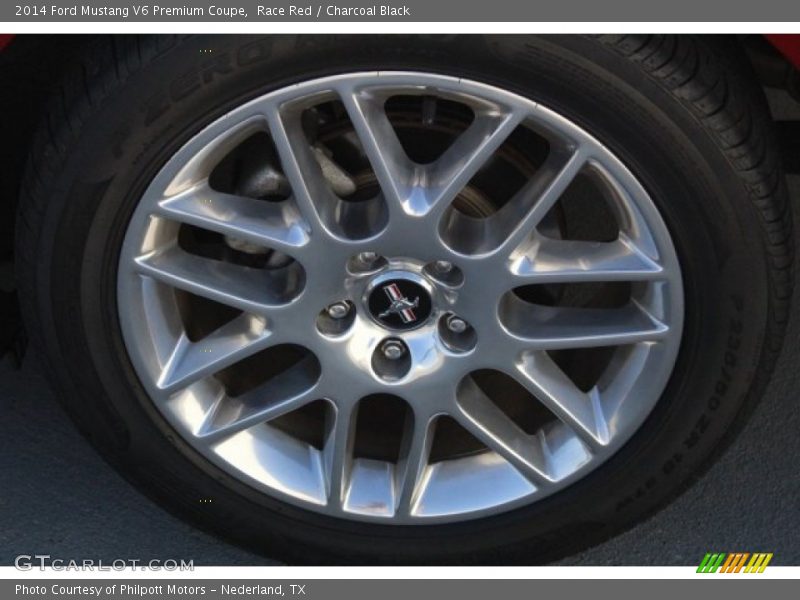 Race Red / Charcoal Black 2014 Ford Mustang V6 Premium Coupe
