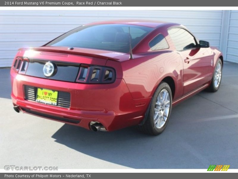 Race Red / Charcoal Black 2014 Ford Mustang V6 Premium Coupe