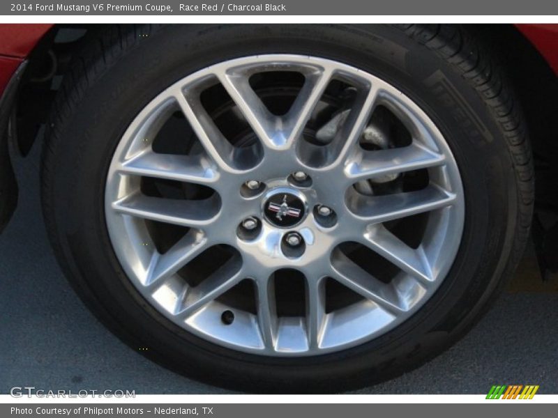 Race Red / Charcoal Black 2014 Ford Mustang V6 Premium Coupe