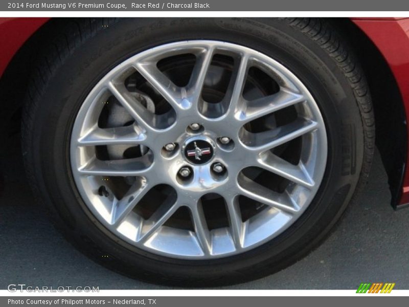 Race Red / Charcoal Black 2014 Ford Mustang V6 Premium Coupe