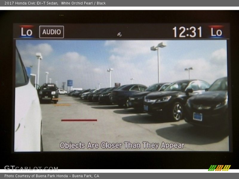 White Orchid Pearl / Black 2017 Honda Civic EX-T Sedan