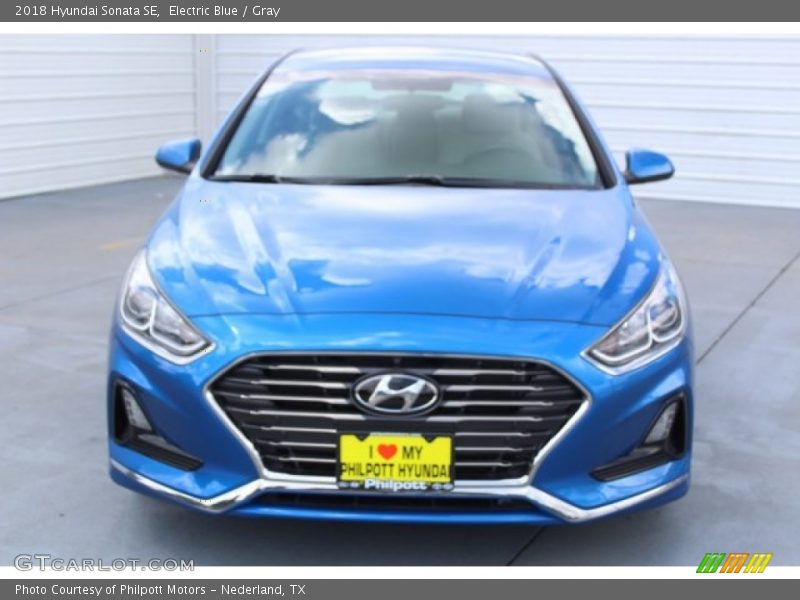 Electric Blue / Gray 2018 Hyundai Sonata SE