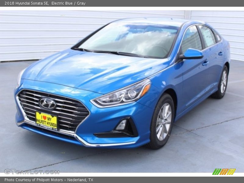 Electric Blue / Gray 2018 Hyundai Sonata SE