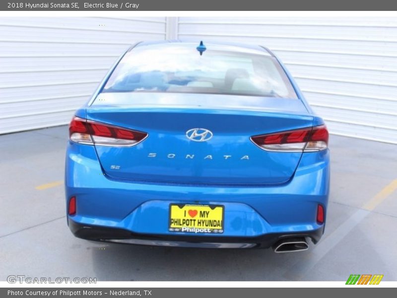 Electric Blue / Gray 2018 Hyundai Sonata SE