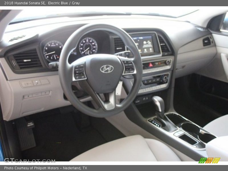 Electric Blue / Gray 2018 Hyundai Sonata SE