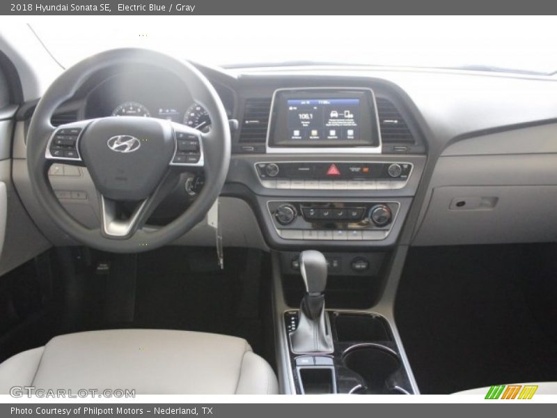 Electric Blue / Gray 2018 Hyundai Sonata SE