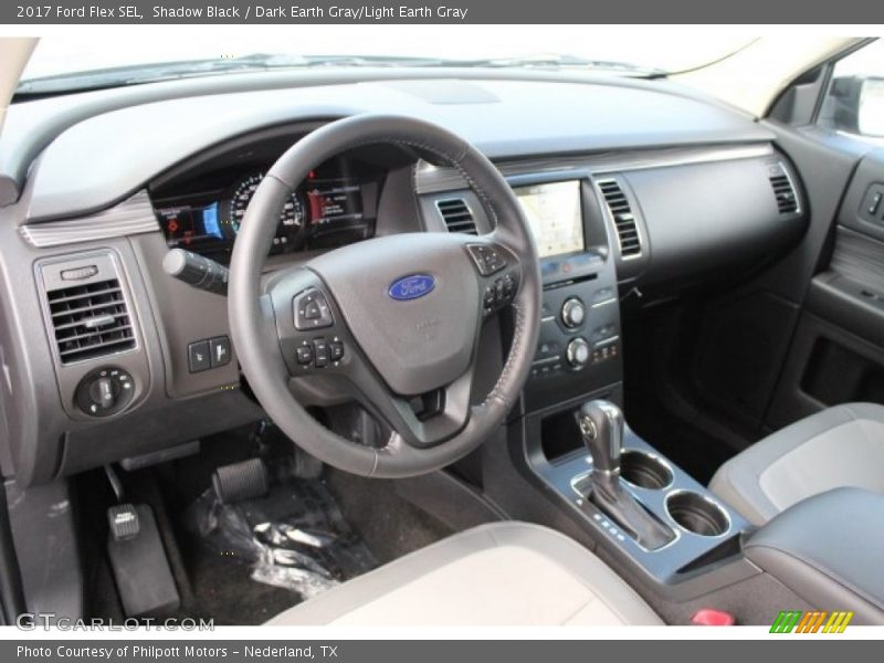 Shadow Black / Dark Earth Gray/Light Earth Gray 2017 Ford Flex SEL