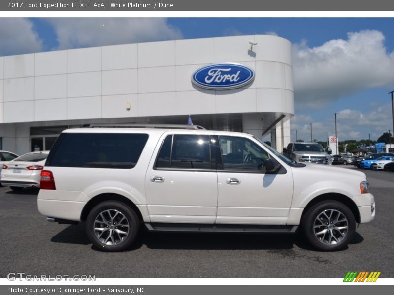 White Platinum / Dune 2017 Ford Expedition EL XLT 4x4