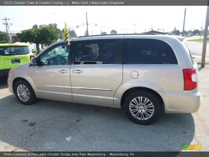 White Gold / Black/Light Graystone 2013 Chrysler Town & Country Touring - L