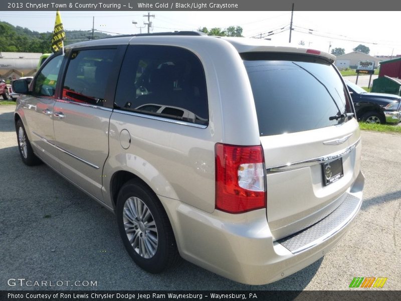 White Gold / Black/Light Graystone 2013 Chrysler Town & Country Touring - L