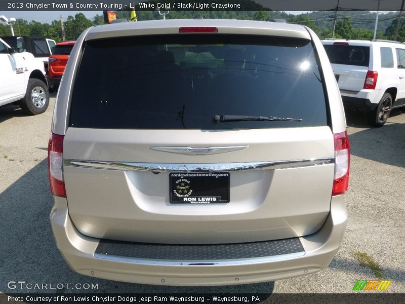 White Gold / Black/Light Graystone 2013 Chrysler Town & Country Touring - L