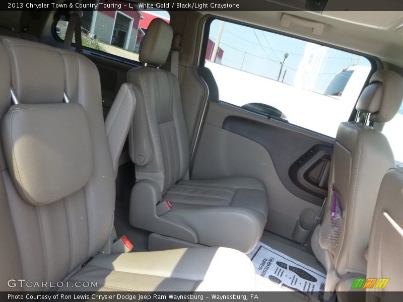 White Gold / Black/Light Graystone 2013 Chrysler Town & Country Touring - L