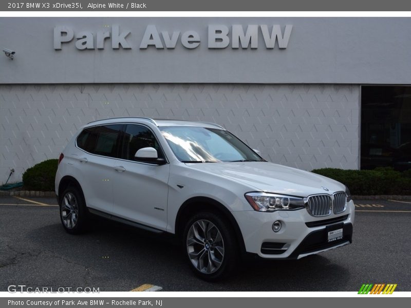 Alpine White / Black 2017 BMW X3 xDrive35i