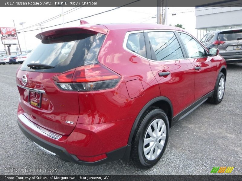 Palatial Ruby / Charcoal 2017 Nissan Rogue S AWD