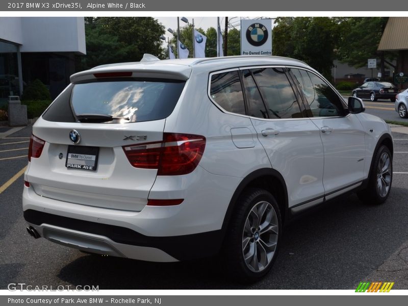 Alpine White / Black 2017 BMW X3 xDrive35i