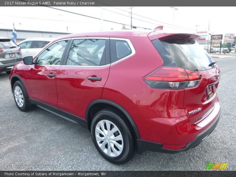 Palatial Ruby / Charcoal 2017 Nissan Rogue S AWD