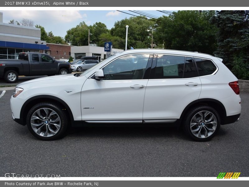 Alpine White / Black 2017 BMW X3 xDrive35i