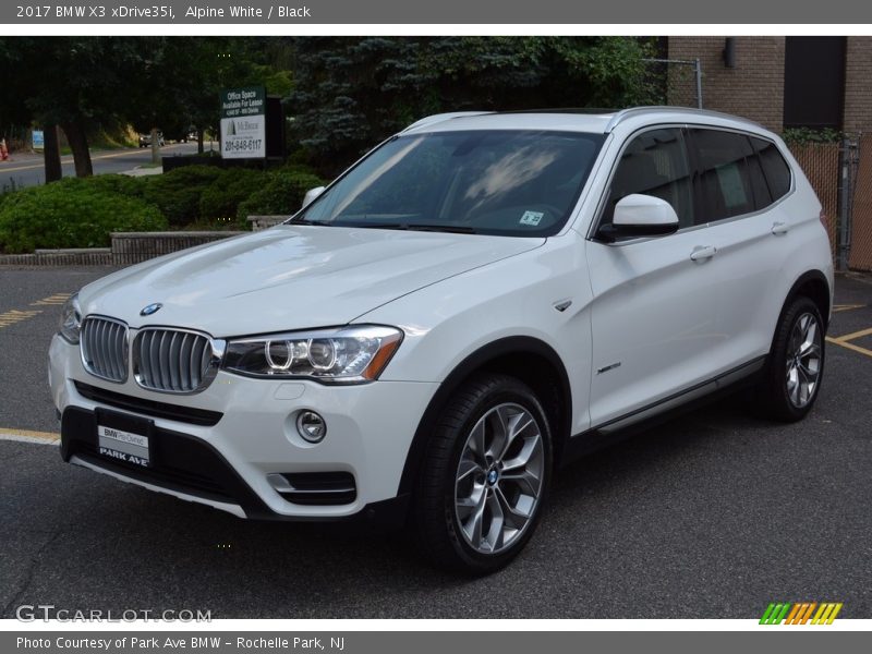 Alpine White / Black 2017 BMW X3 xDrive35i