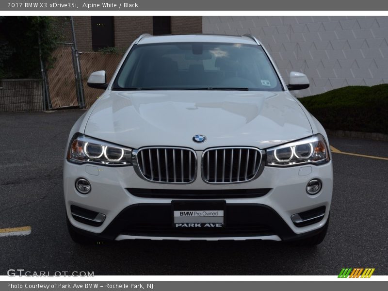 Alpine White / Black 2017 BMW X3 xDrive35i
