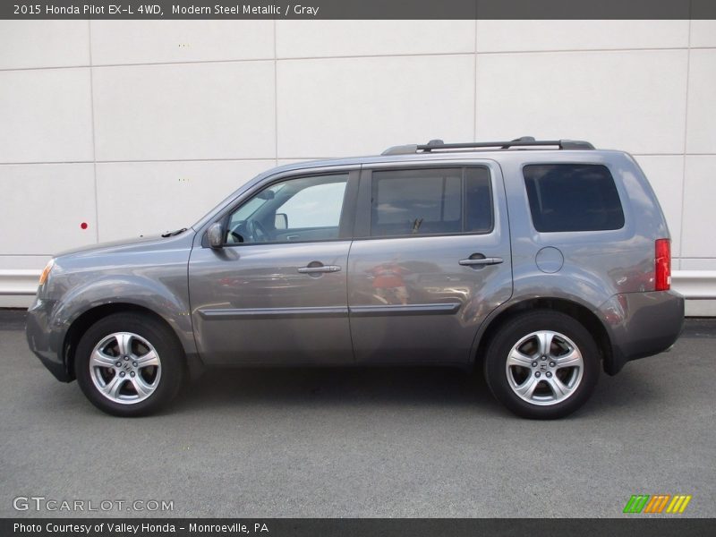 Modern Steel Metallic / Gray 2015 Honda Pilot EX-L 4WD