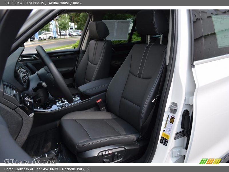 Alpine White / Black 2017 BMW X3 xDrive35i