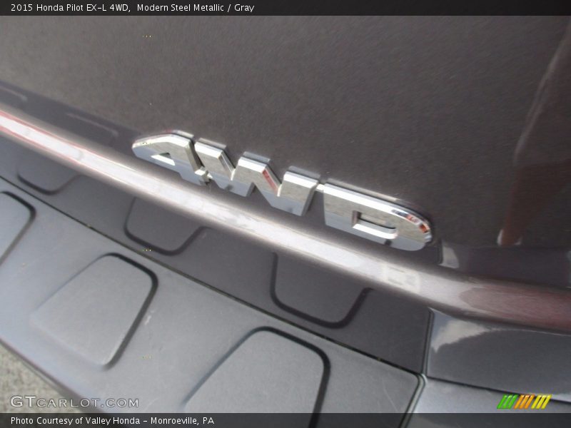 Modern Steel Metallic / Gray 2015 Honda Pilot EX-L 4WD
