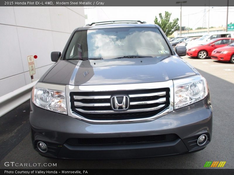 Modern Steel Metallic / Gray 2015 Honda Pilot EX-L 4WD