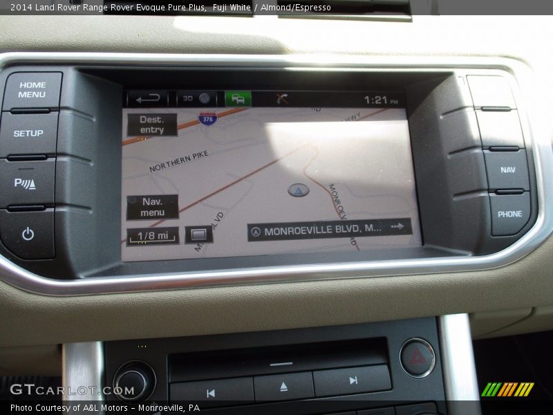 Fuji White / Almond/Espresso 2014 Land Rover Range Rover Evoque Pure Plus