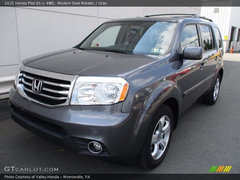 Modern Steel Metallic / Gray 2015 Honda Pilot EX-L 4WD