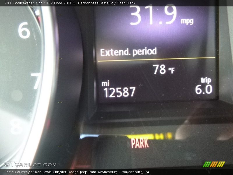 Carbon Steel Metallic / Titan Black 2016 Volkswagen Golf GTI 2 Door 2.0T S