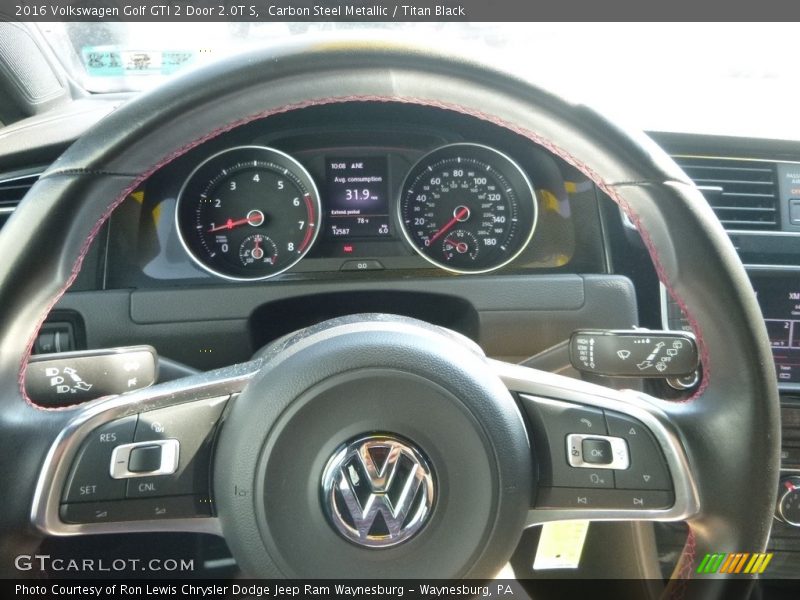 Carbon Steel Metallic / Titan Black 2016 Volkswagen Golf GTI 2 Door 2.0T S