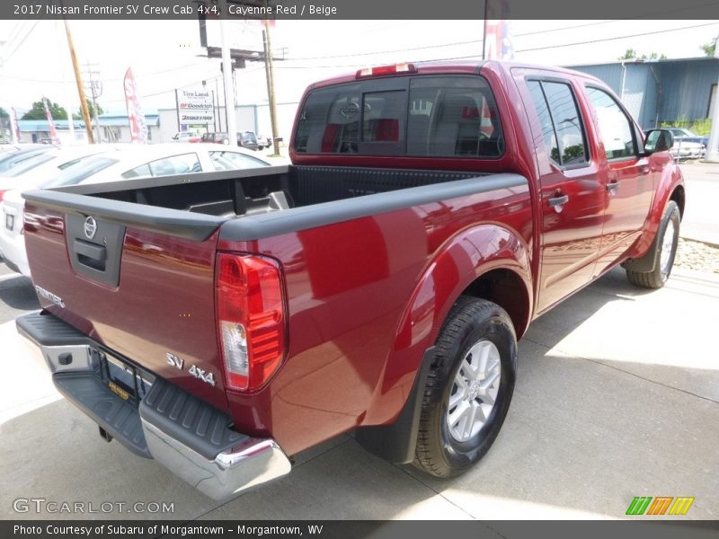 Cayenne Red / Beige 2017 Nissan Frontier SV Crew Cab 4x4