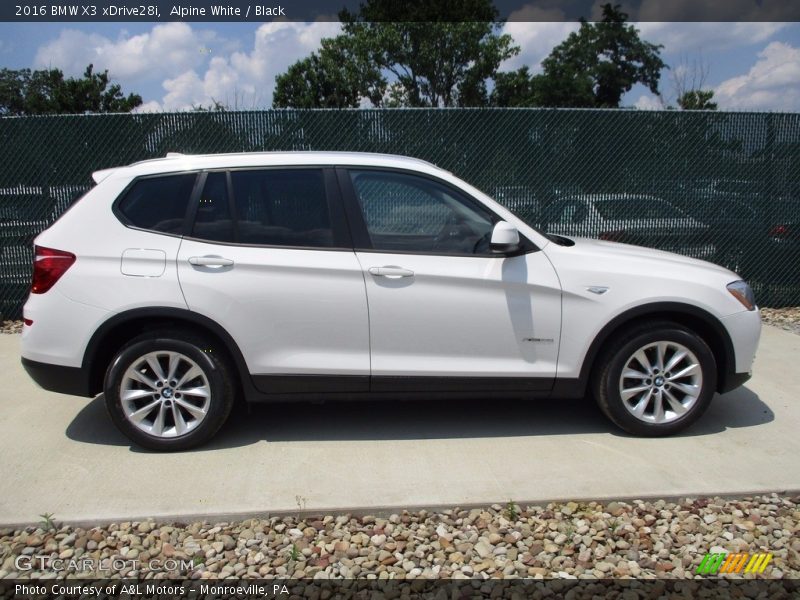 Alpine White / Black 2016 BMW X3 xDrive28i