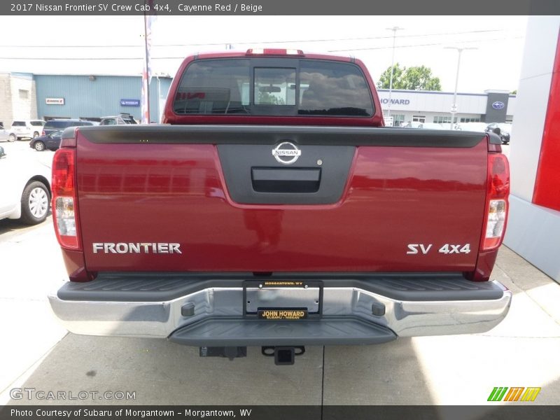 Cayenne Red / Beige 2017 Nissan Frontier SV Crew Cab 4x4