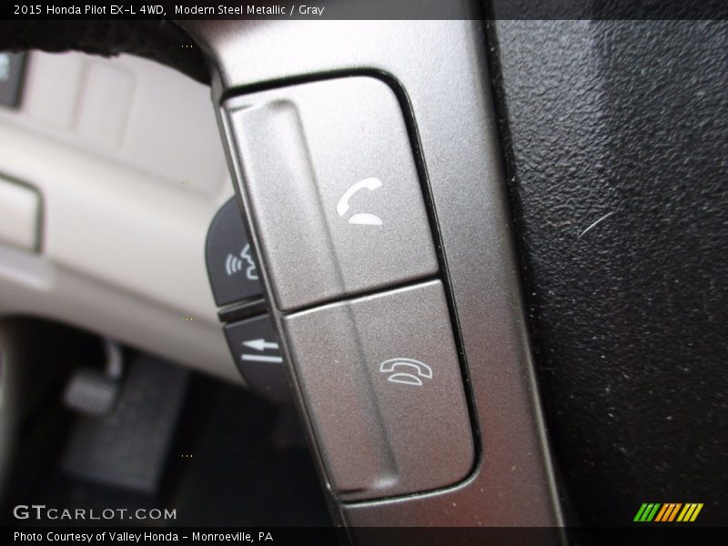 Modern Steel Metallic / Gray 2015 Honda Pilot EX-L 4WD