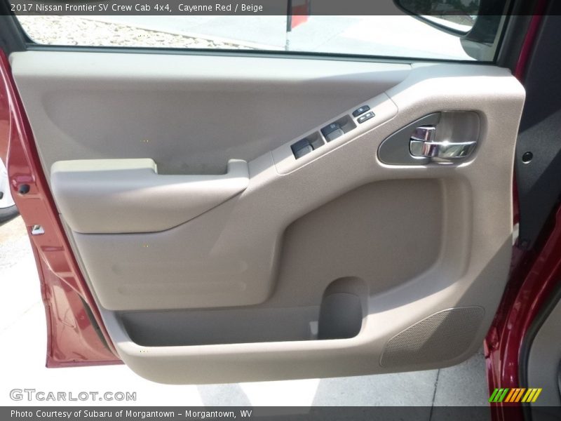 Cayenne Red / Beige 2017 Nissan Frontier SV Crew Cab 4x4