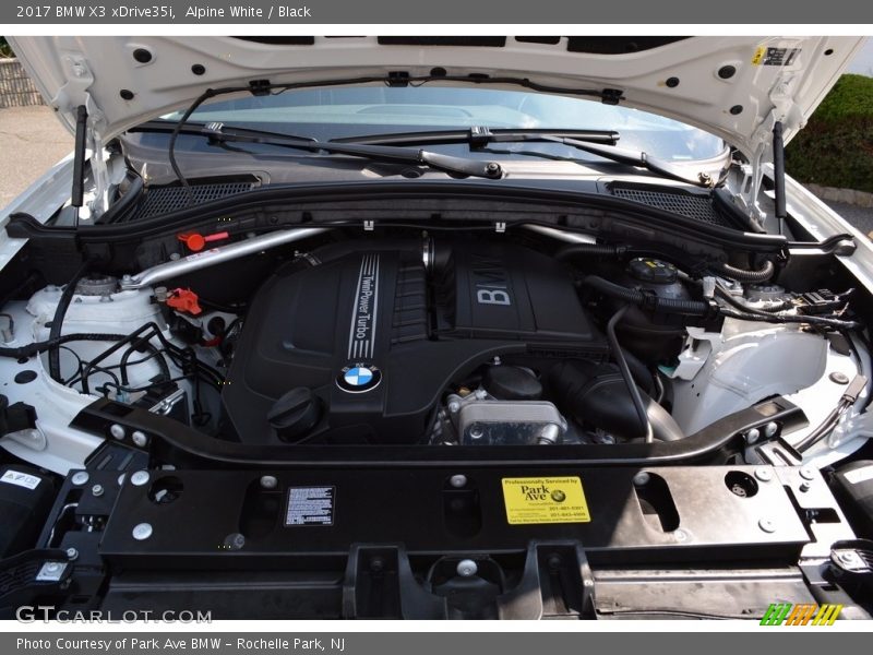 Alpine White / Black 2017 BMW X3 xDrive35i