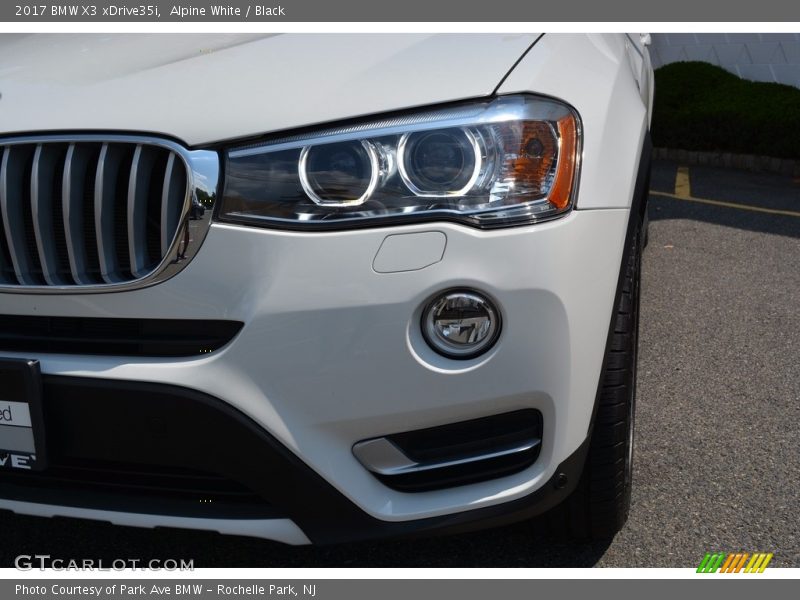 Alpine White / Black 2017 BMW X3 xDrive35i