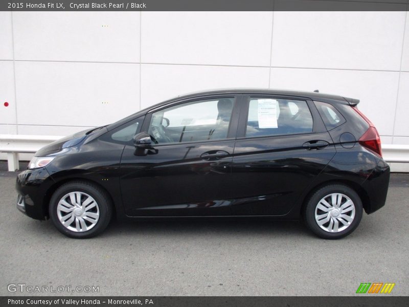 Crystal Black Pearl / Black 2015 Honda Fit LX
