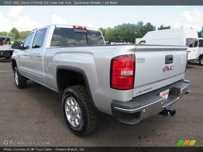 Quicksilver Metallic / Jet Black 2015 GMC Sierra 2500HD SLE Crew Cab 4x4