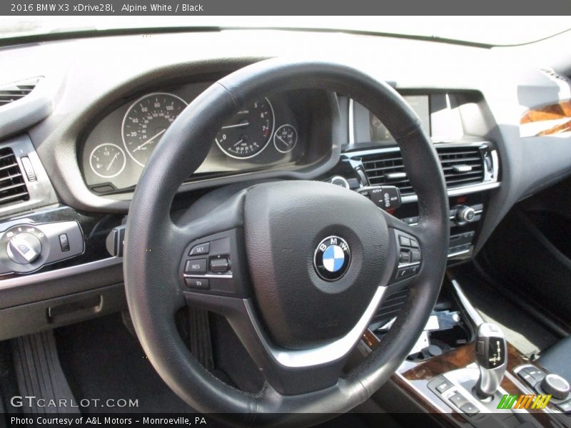 Alpine White / Black 2016 BMW X3 xDrive28i