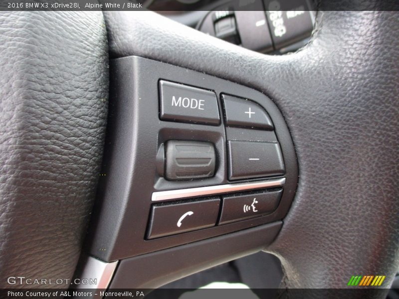 Alpine White / Black 2016 BMW X3 xDrive28i