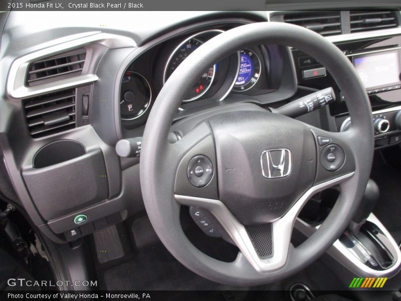 Crystal Black Pearl / Black 2015 Honda Fit LX