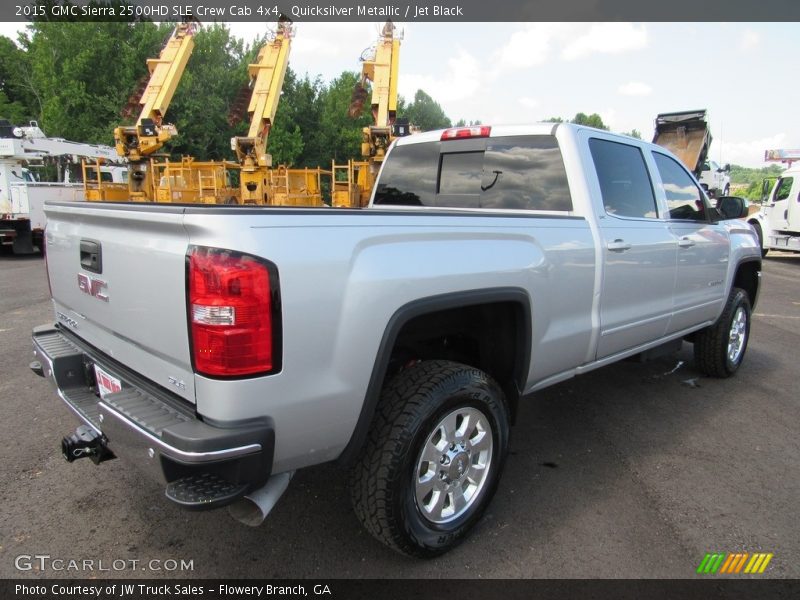 Quicksilver Metallic / Jet Black 2015 GMC Sierra 2500HD SLE Crew Cab 4x4