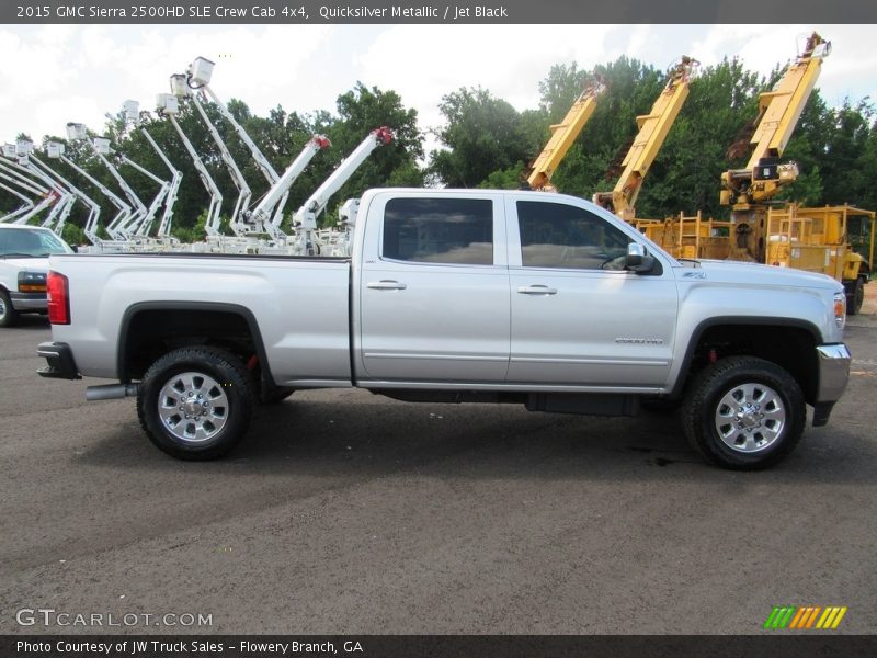 Quicksilver Metallic / Jet Black 2015 GMC Sierra 2500HD SLE Crew Cab 4x4