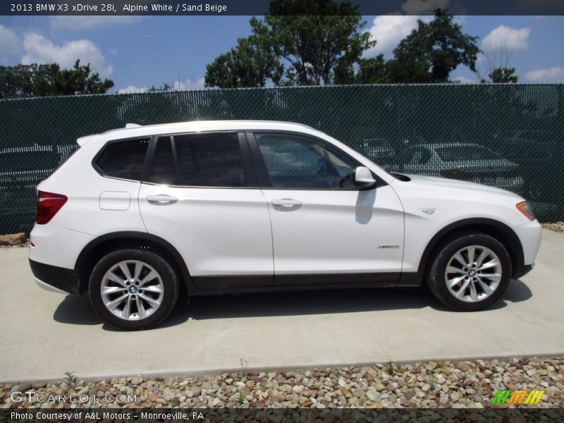 Alpine White / Sand Beige 2013 BMW X3 xDrive 28i