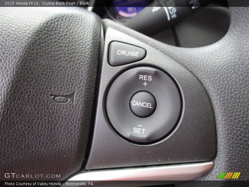 Crystal Black Pearl / Black 2015 Honda Fit LX