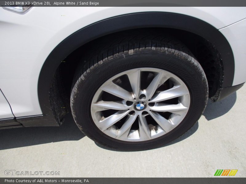 Alpine White / Sand Beige 2013 BMW X3 xDrive 28i