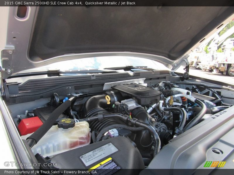 Quicksilver Metallic / Jet Black 2015 GMC Sierra 2500HD SLE Crew Cab 4x4